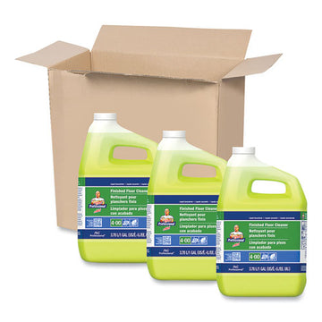 Mr. Clean® Finished Floor Cleaner, Lemon Scent, 1 Gal Bottle, 3-carton freeshipping - TVN Wholesale